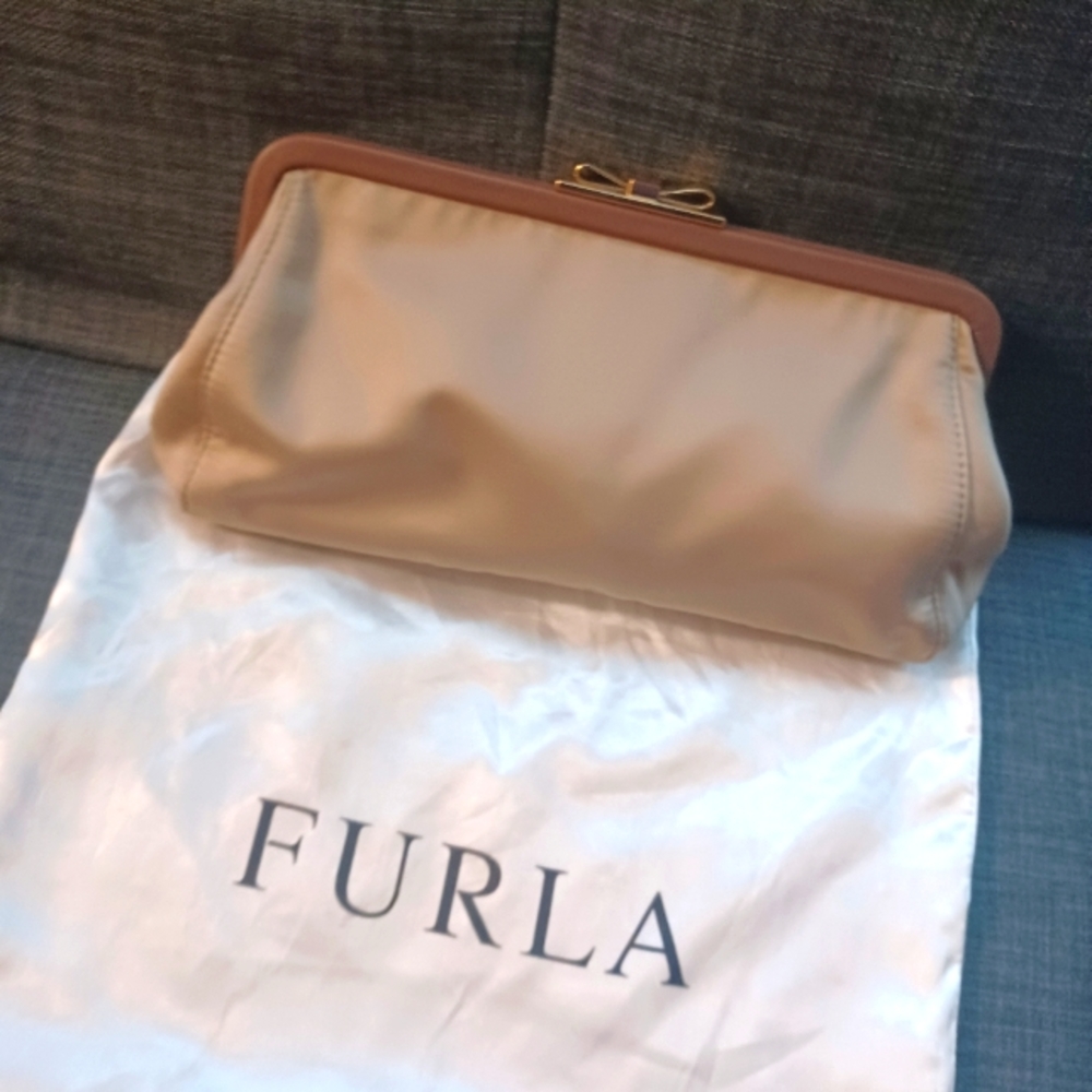 Furla Clutch Satin Metal